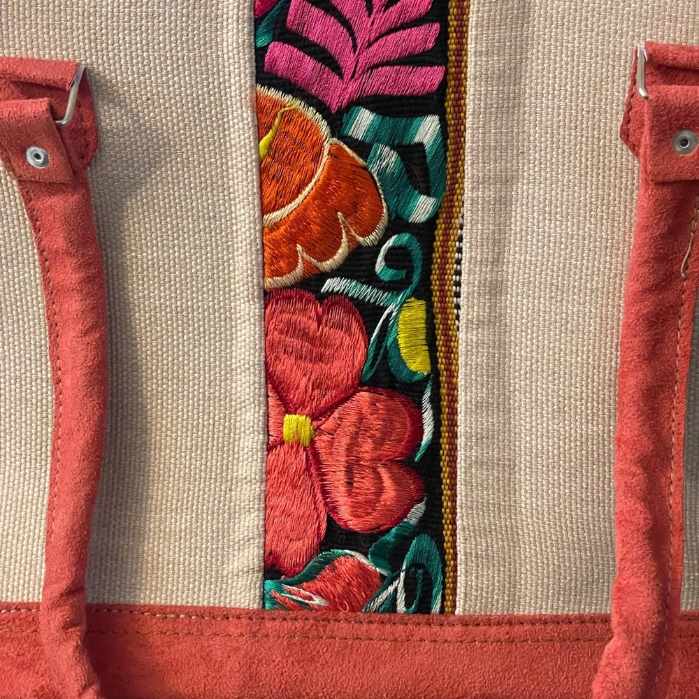 Floral Canvas Shell Bag - Picture 3 of 3